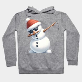 Christmas Snowman Dabbing Dance Hoodie